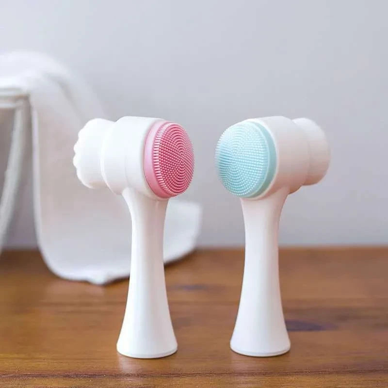Double Sided Silicone Facial Brush