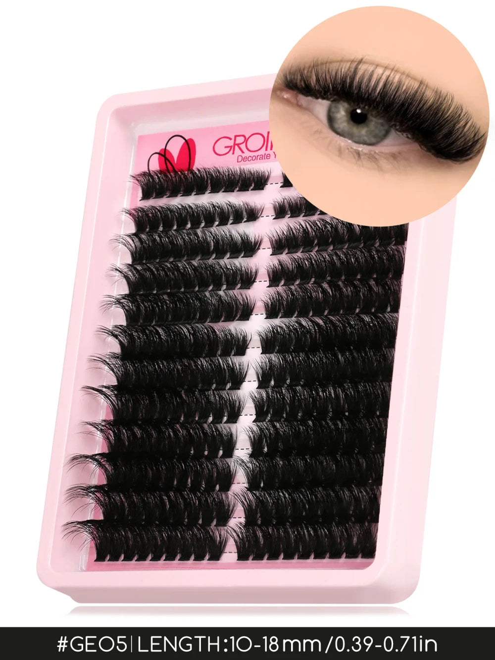 GROINNEYA Wispy Cat Eye Lash Clusters