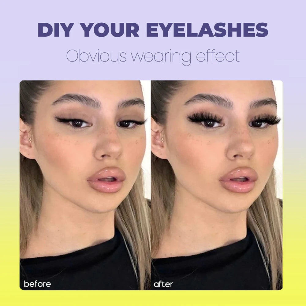 GROINNEYA Wispy Cat Eye Lash Clusters