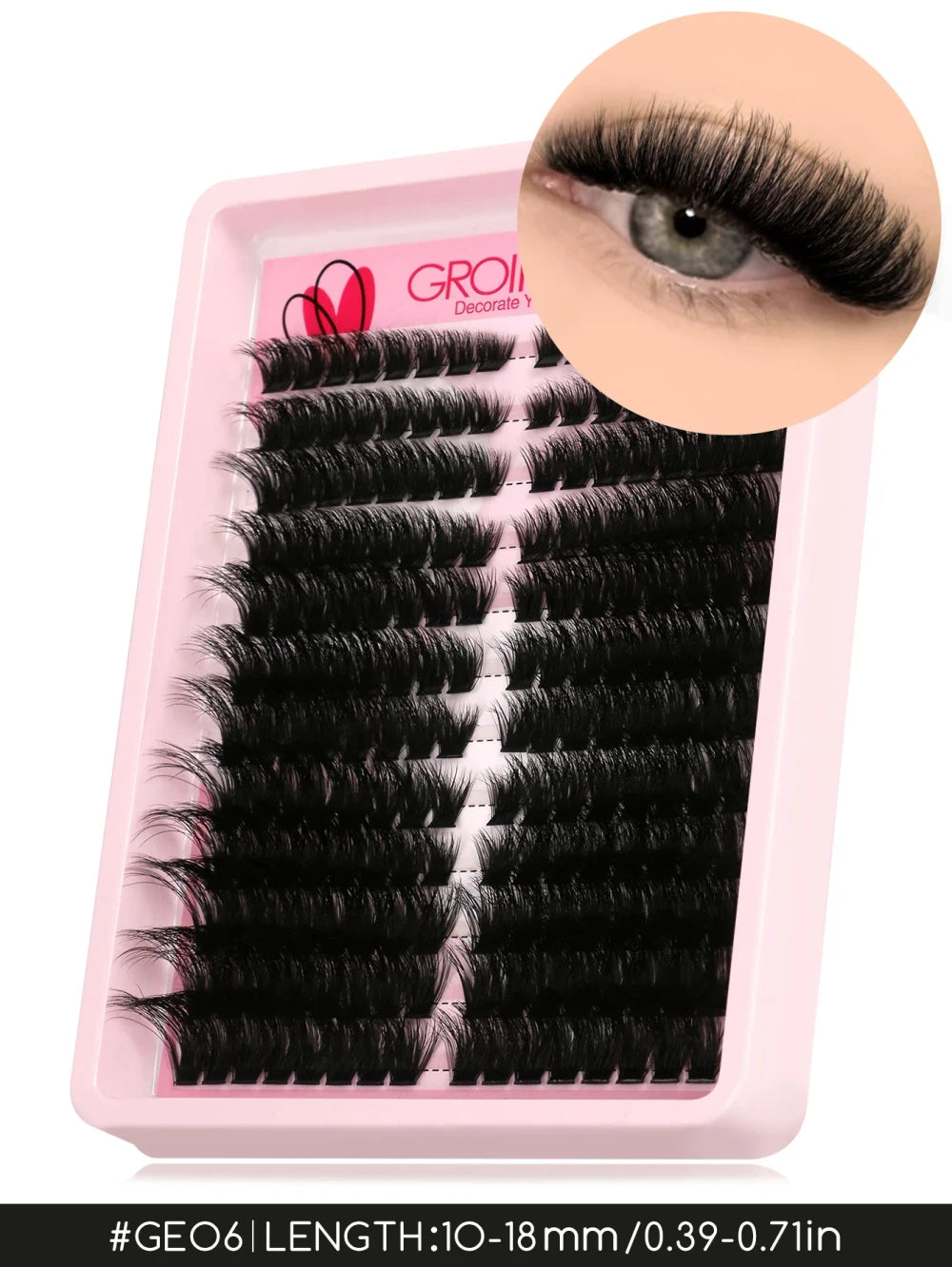 GROINNEYA Wispy Cat Eye Lash Clusters