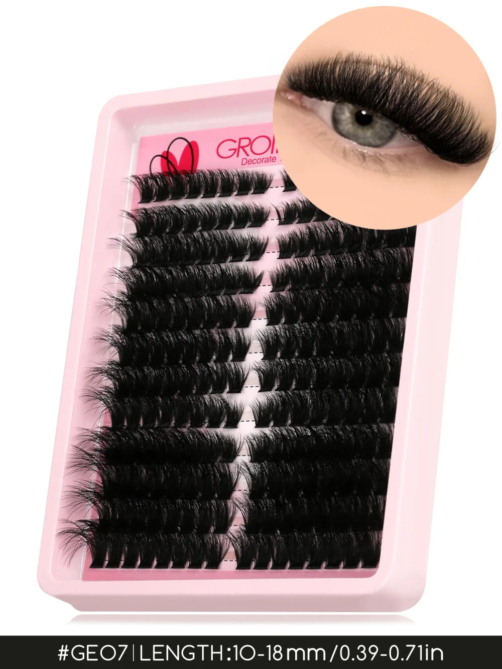 GROINNEYA Wispy Cat Eye Lash Clusters