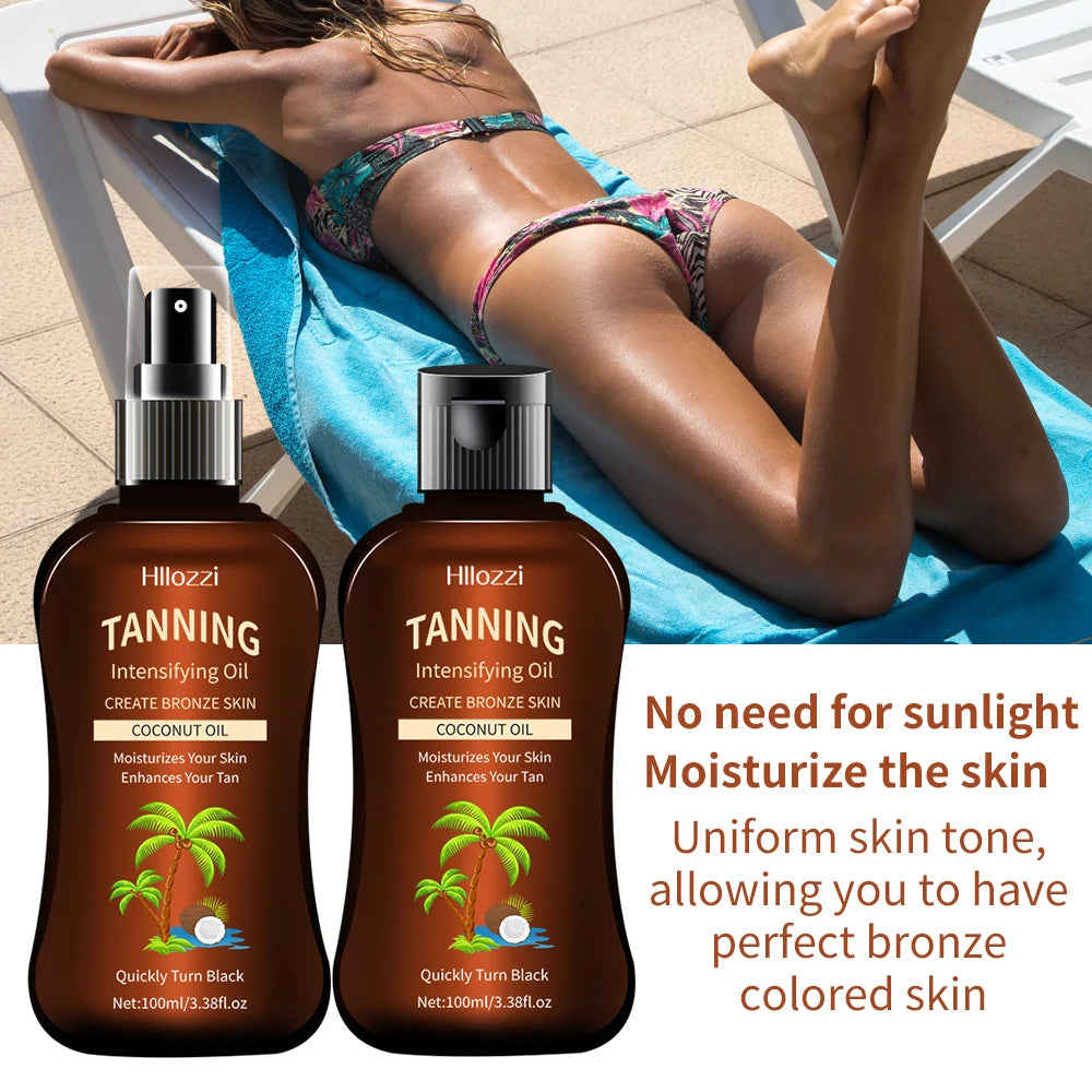 Coconut Glow Tanning Oil — Deep Intensifying Sun Oil for a Natural Golden Tan | 100ml