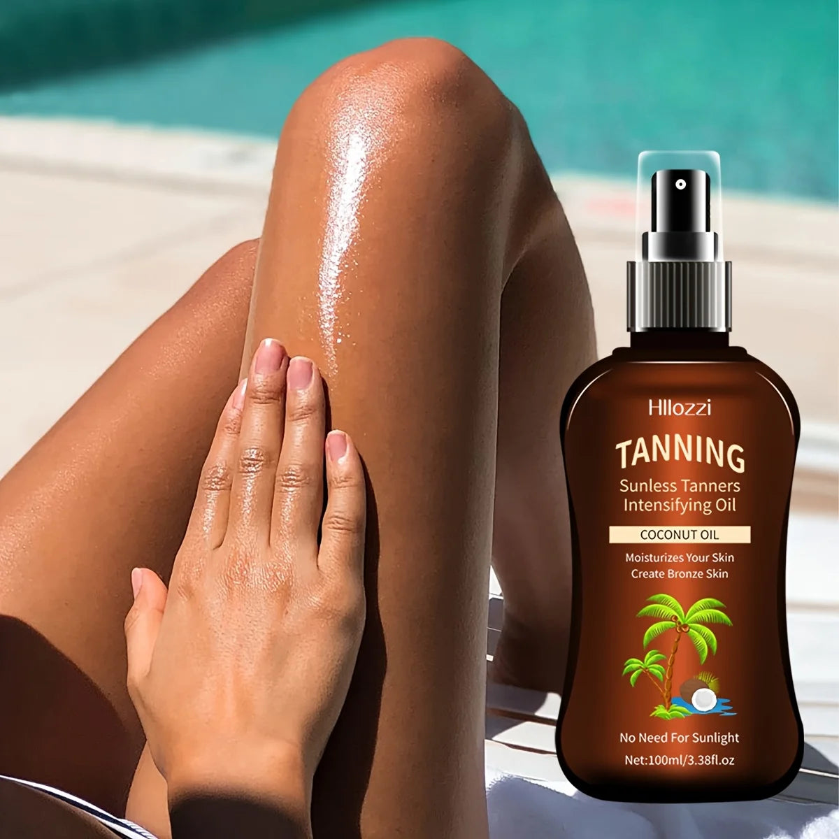 Coconut Glow Tanning Oil — Deep Intensifying Sun Oil for a Natural Golden Tan | 100ml