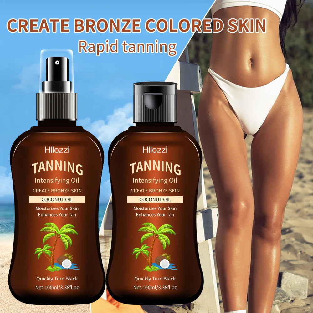 Coconut Glow Tanning Oil — Deep Intensifying Sun Oil for a Natural Golden Tan | 100ml