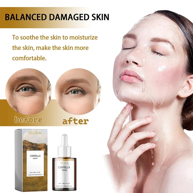Centella Asiatica Glow Face Serum — Nourishing Korean Brightening & Moisturising Serum for Dry & Sensitive Skin
