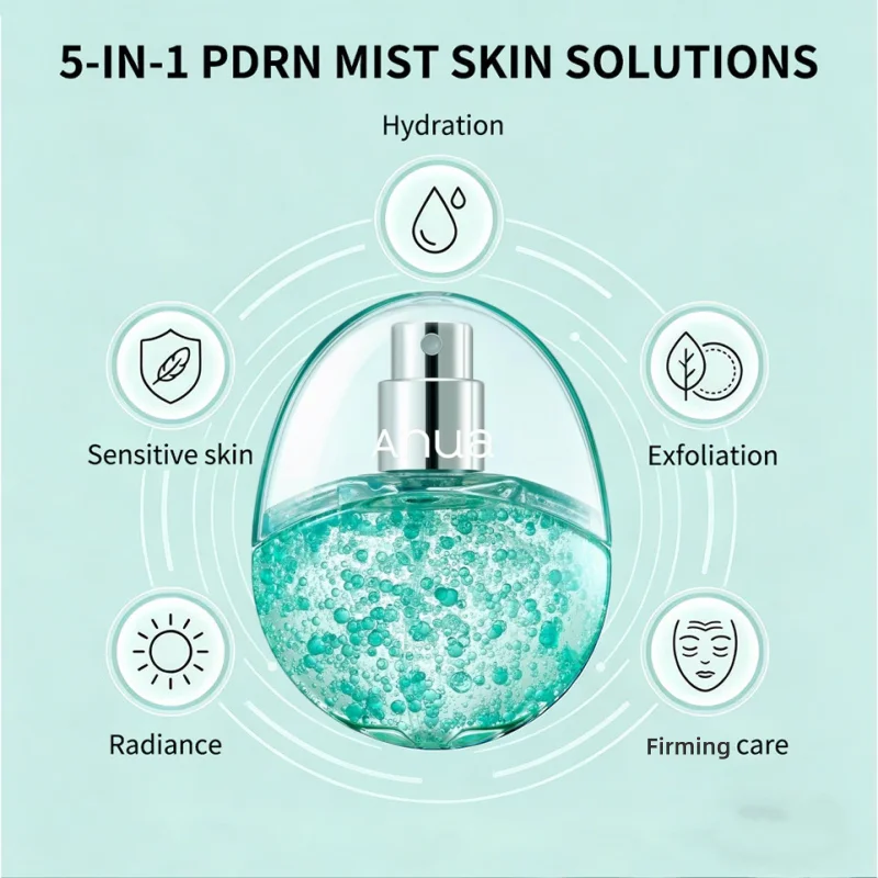 Anua PDRN Collagen Glow Facial Serum Spray — Hydrating Face Mist with Hyaluronic Acid & Salmon DNA | Korean Skincare | 100ml