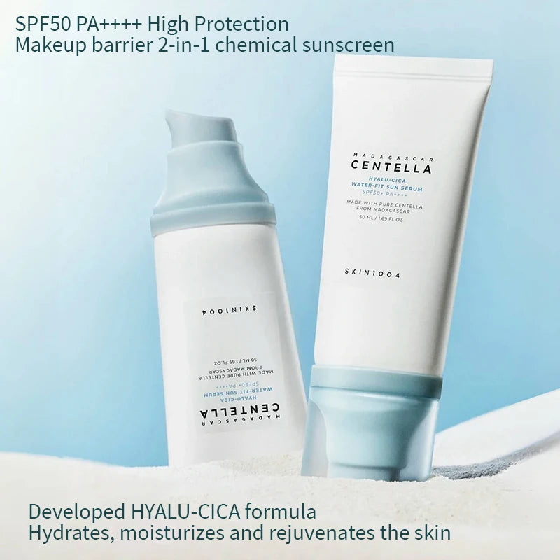 SKIN1004 Centella Hyalu-Cica Duo — Moisture Cream + Water-Fit Sun Serum SPF50+ | Korean Skincare