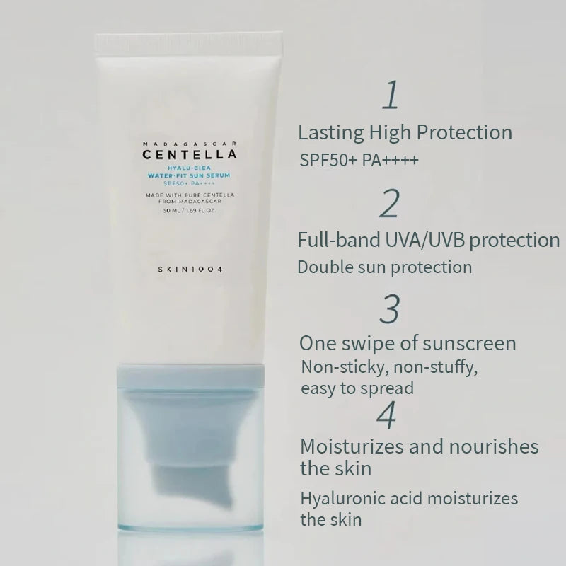 SKIN1004 Centella Hyalu-Cica Duo — Moisture Cream + Water-Fit Sun Serum SPF50+ | Korean Skincare