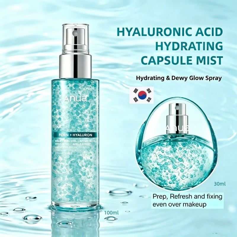 Anua PDRN Collagen Glow Facial Serum Spray — Hydrating Face Mist with Hyaluronic Acid & Salmon DNA | Korean Skincare | 100ml