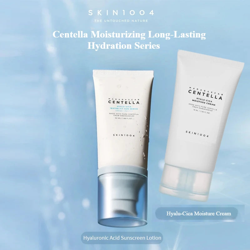 SKIN1004 Centella Hyalu-Cica Duo — Moisture Cream + Water-Fit Sun Serum SPF50+ | Korean Skincare