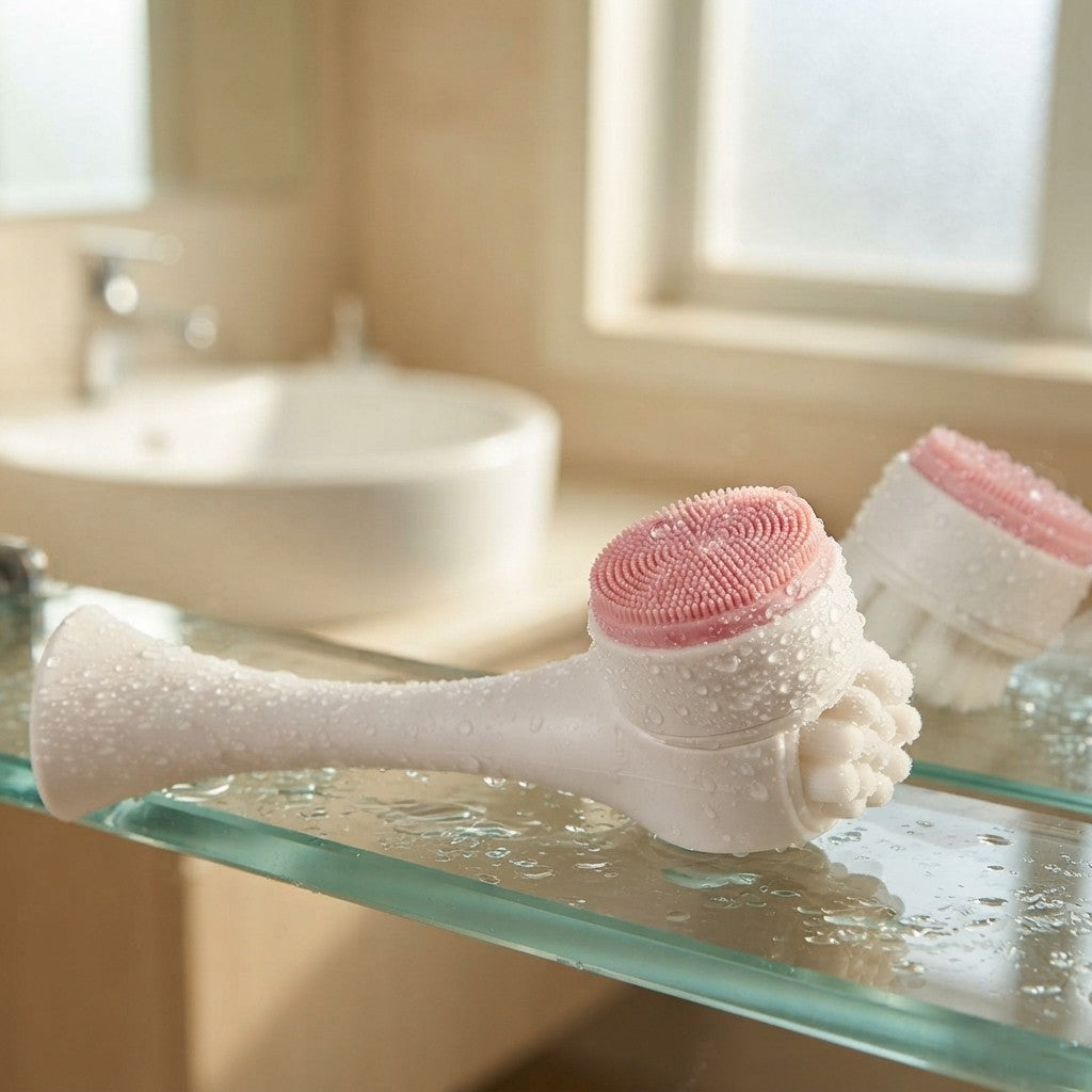 Double Sided Silicone Facial Brush