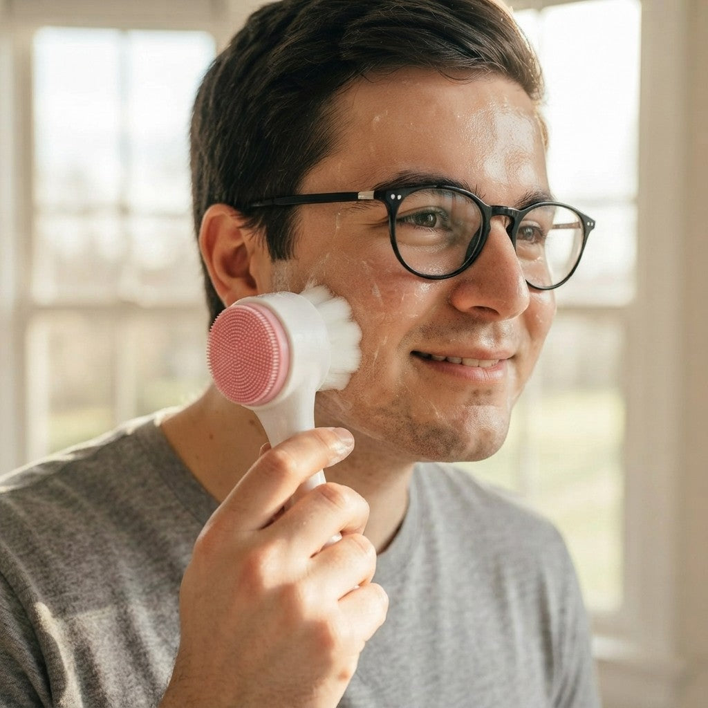 Double Sided Silicone Facial Brush