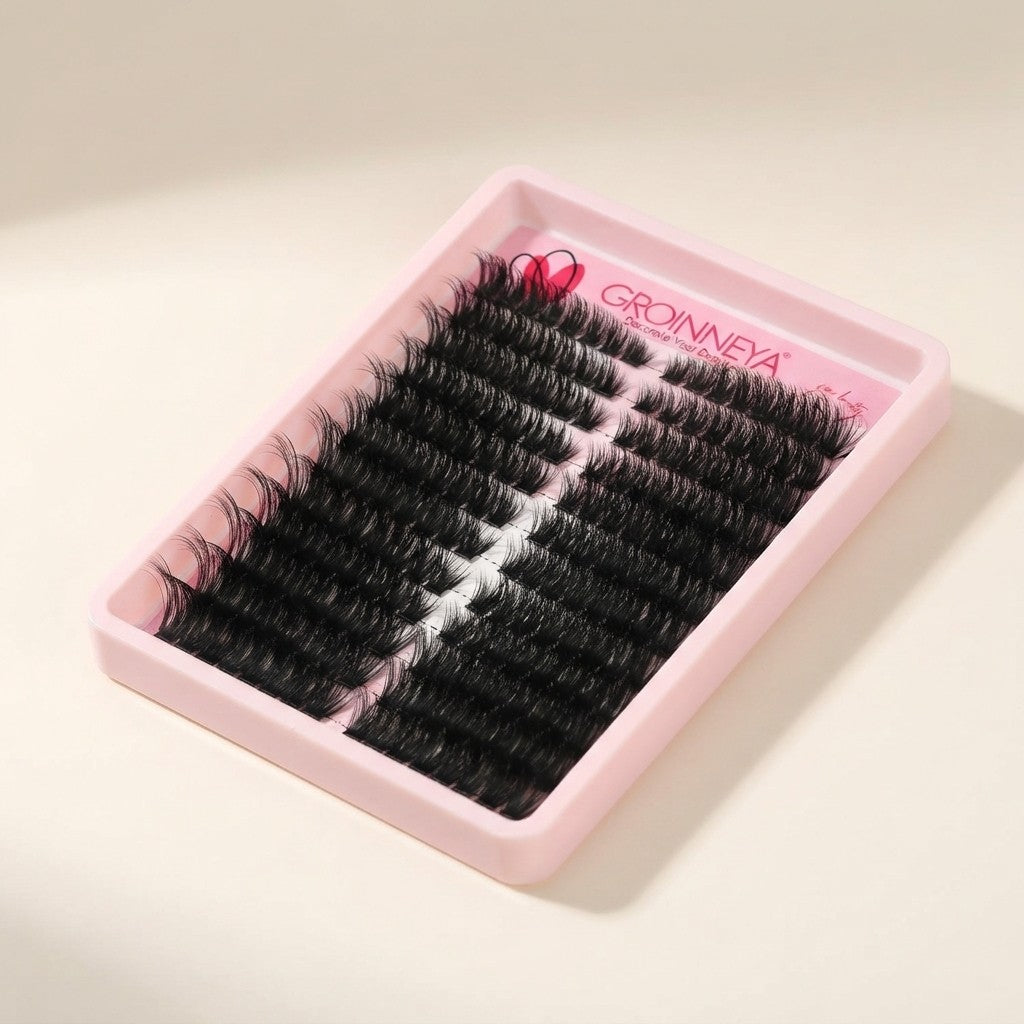 GROINNEYA Wispy Cat Eye Lash Clusters